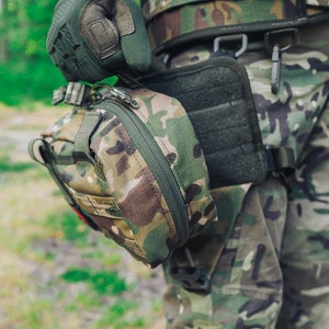 Tactical Molle Pouch First Kit Bag Military Small Emergency Kit Combat Waterproof Bag with Velcro Patch
