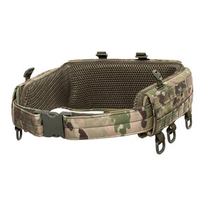 Lightweight Tactical Belt with Anatomical Insert, Multicam Unloading RPS System, Modular Military Gear for Combat and Outdoor Activities