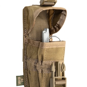 Tactical Grenade Pouch for Military Gear, Coyote Brown, Secure and Adjustable with Molle System for Field, Combat, and Outdoor Use
