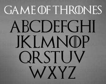 Game Of Thrones Font Etsy