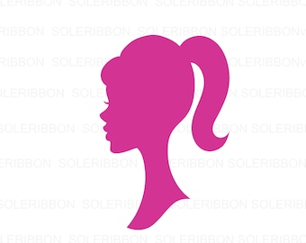 barbie head outline