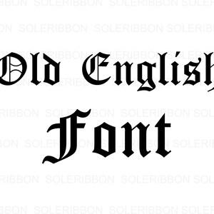 Old English Letterslaser Cut Lettersold London Fontinitial Etsy