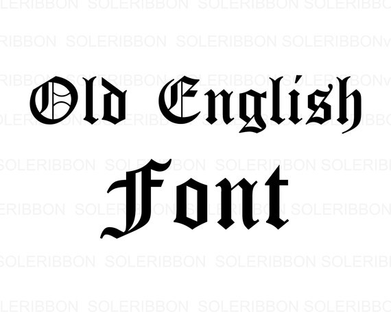 Old English Font Old English Alphabet Svg Old English Etsy Denmark