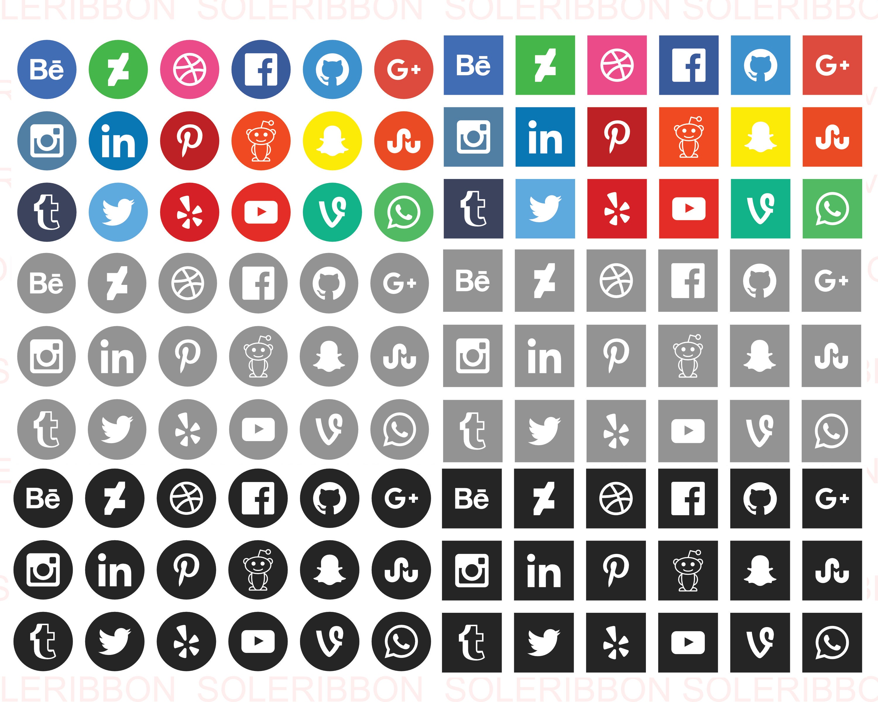 Social Media Icons Facebook Instagram Twitter Snapchat Etsy Social Media Icons Facebook Instagram Twitter Snapchat Etsy