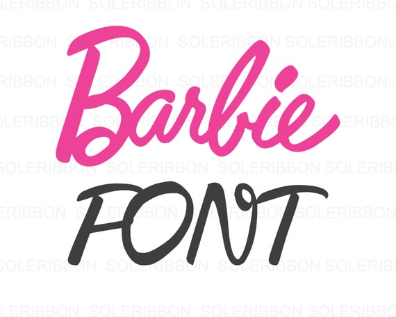 Download Barbie Alphabet Cursive Font Svg Silhouette