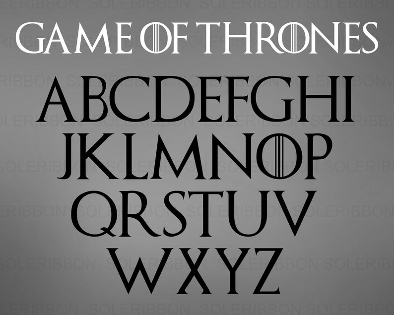 Game of Thrones Font Svg GOT Font Game of Thrones Svg Game Etsy
