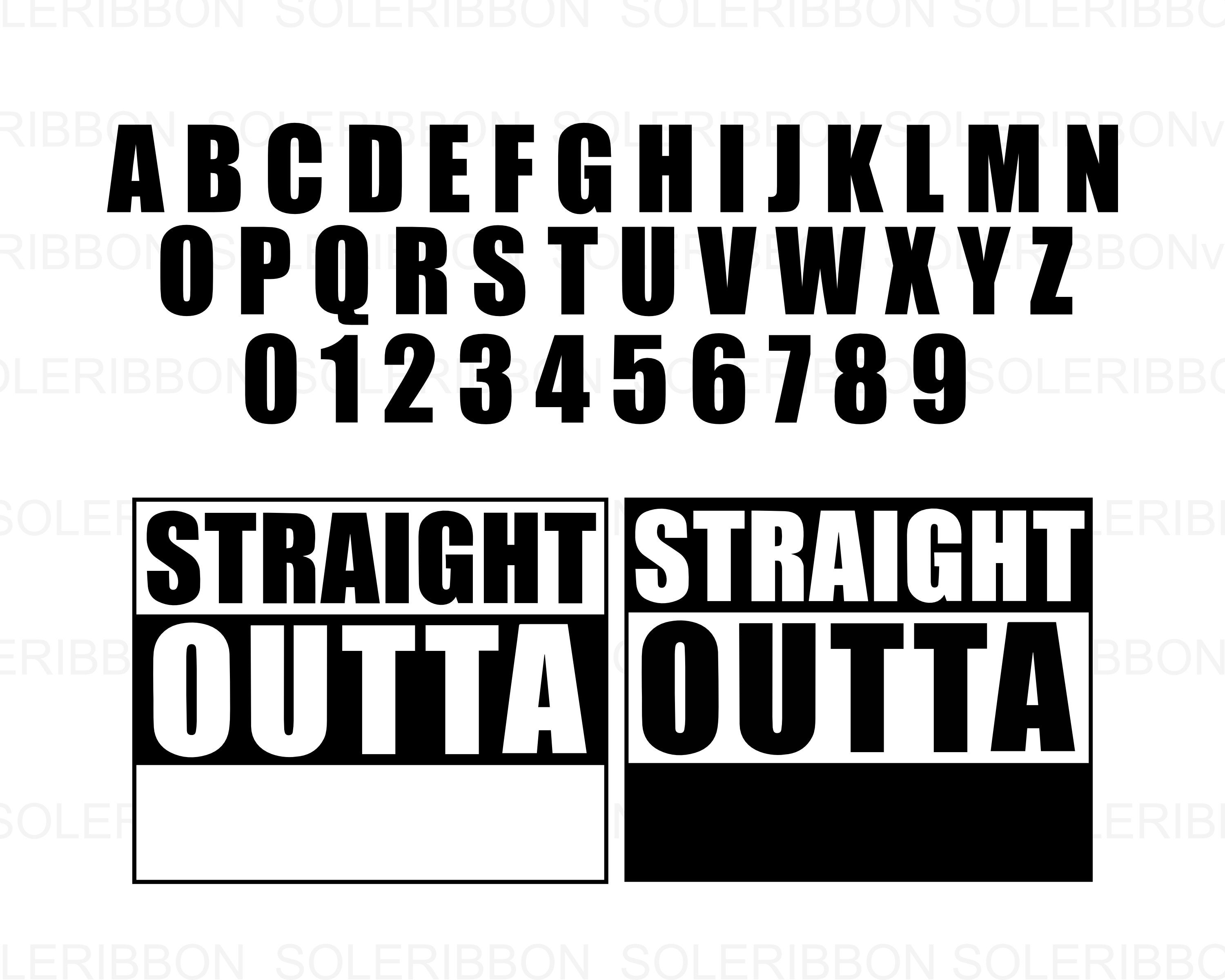 STRAIGHT OUTTA SVG Straight Outta Movie Straight Outta Your Etsy