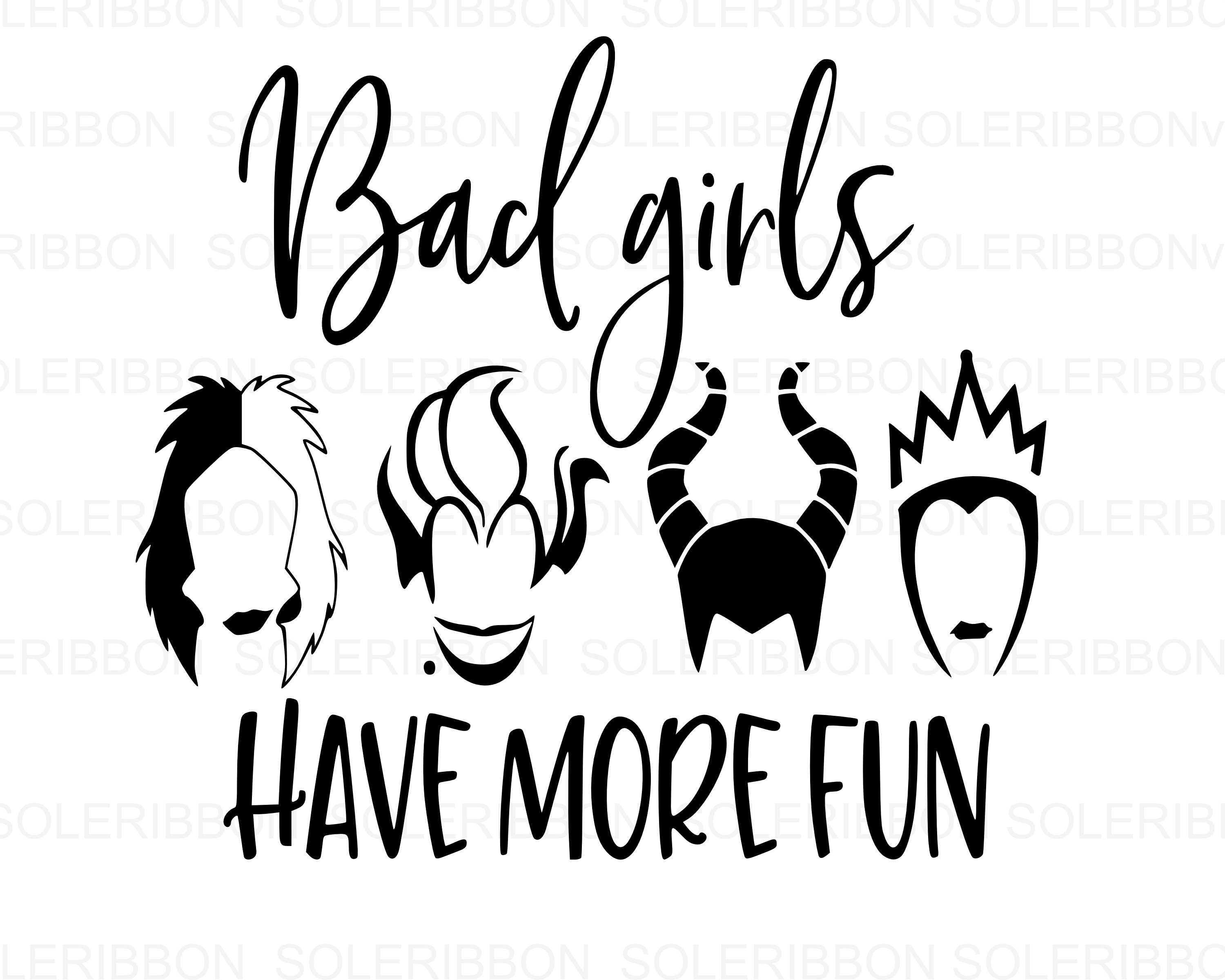Download Bad Girls Have Fun Svg Cinderella Svg Girl Squad Clipart Etsy