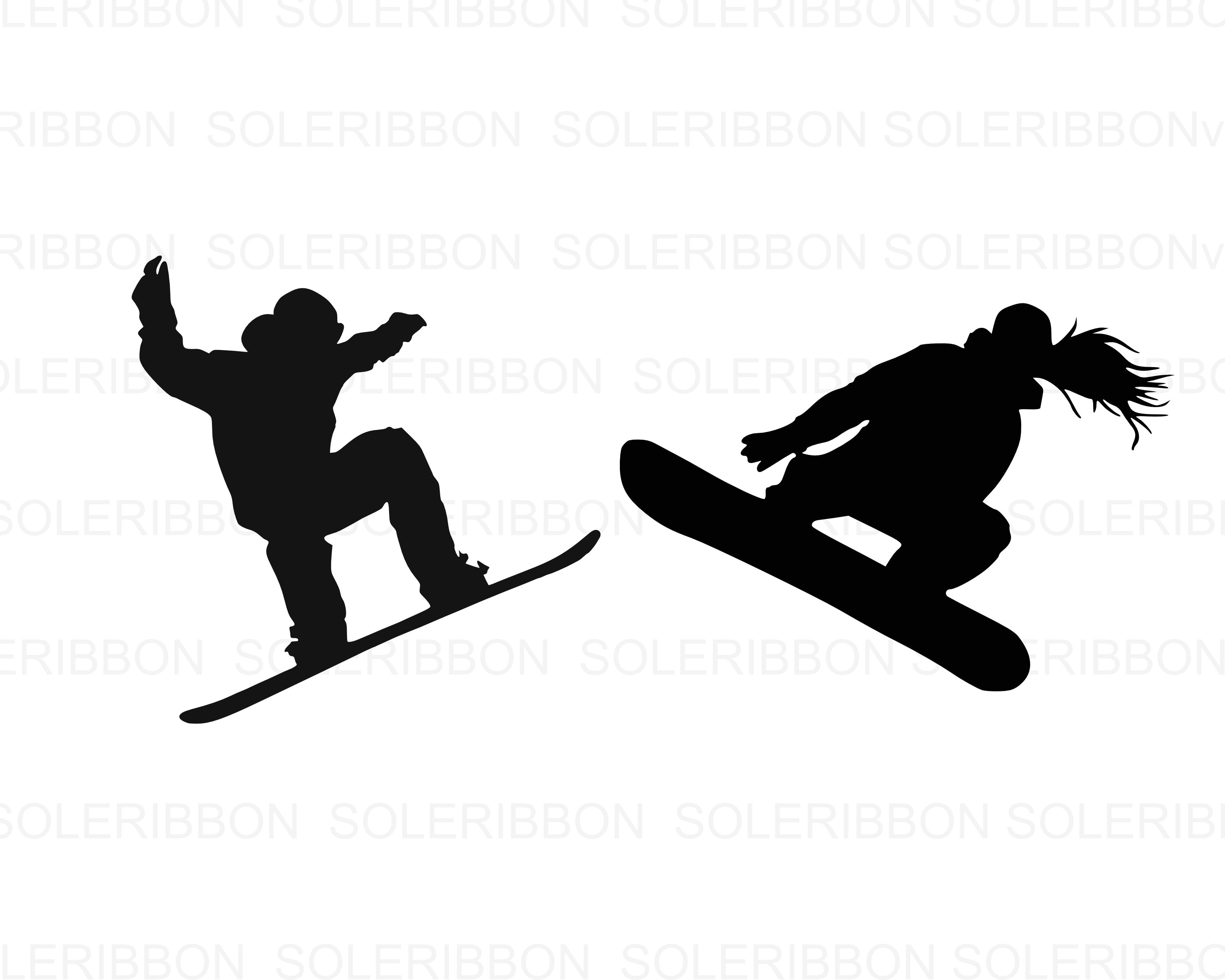 Snowboarding SVG Bundle Mountain Svg Mountain Clipart Snow | Etsy