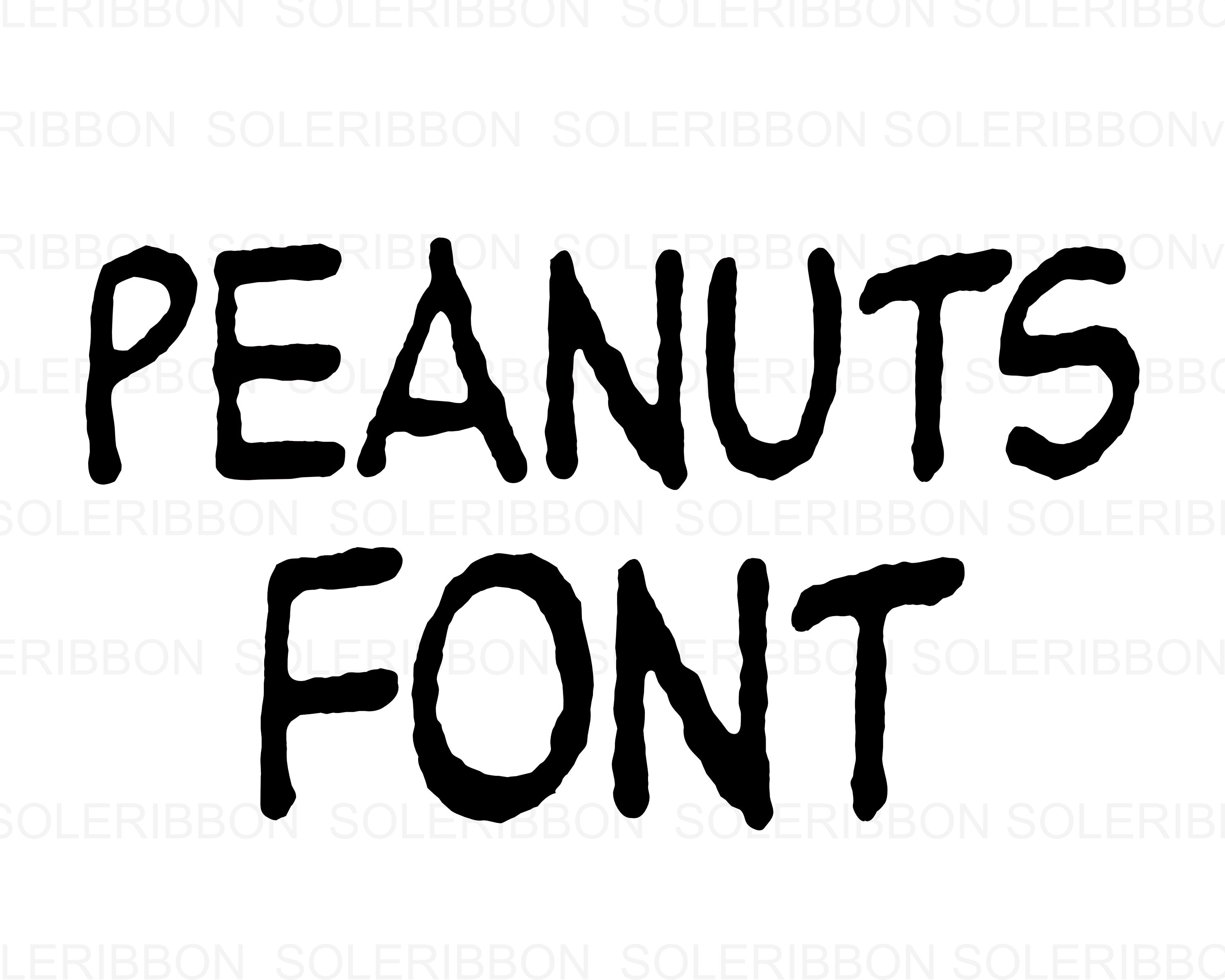 Peanuts Alphabet Font Peanuts SVG Peanuts design files | Etsy