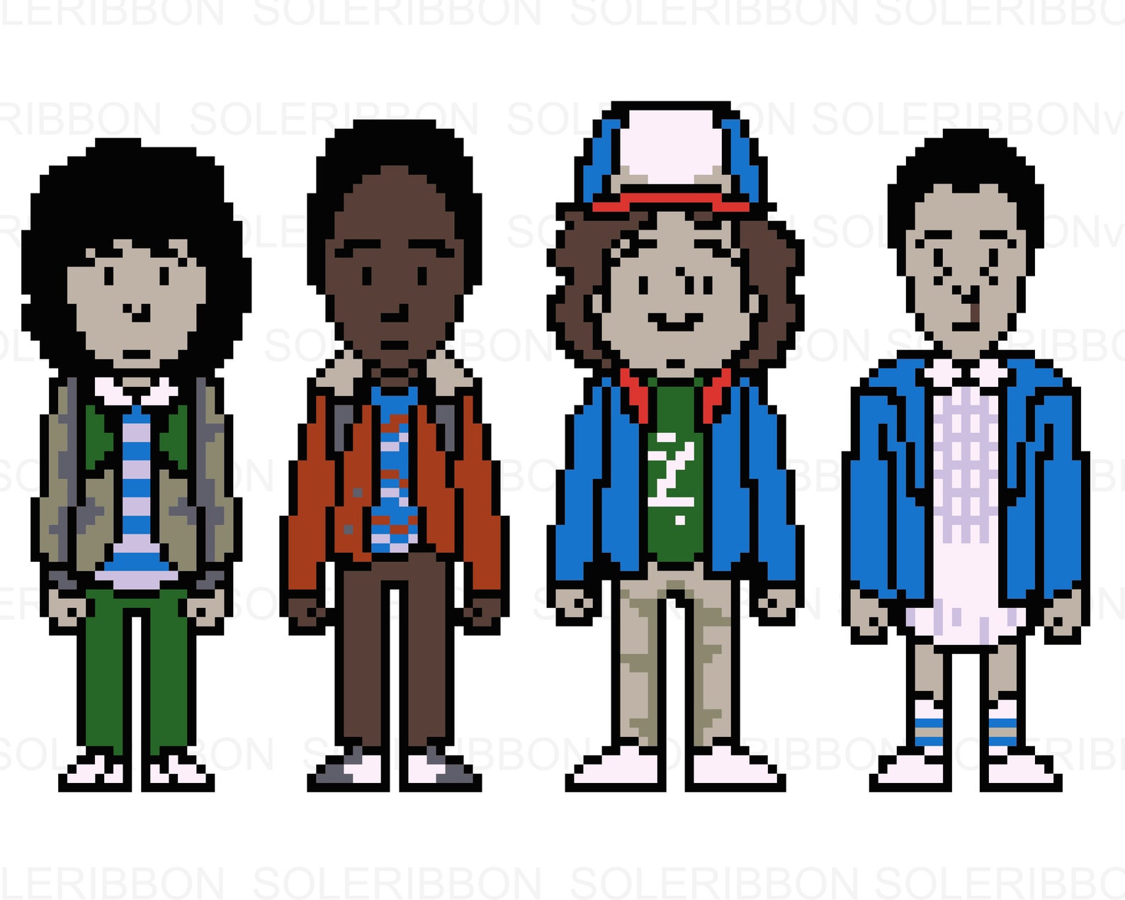 Stranger Things SVG Eleven Pixel SVG Stranger Things Vector - Etsy