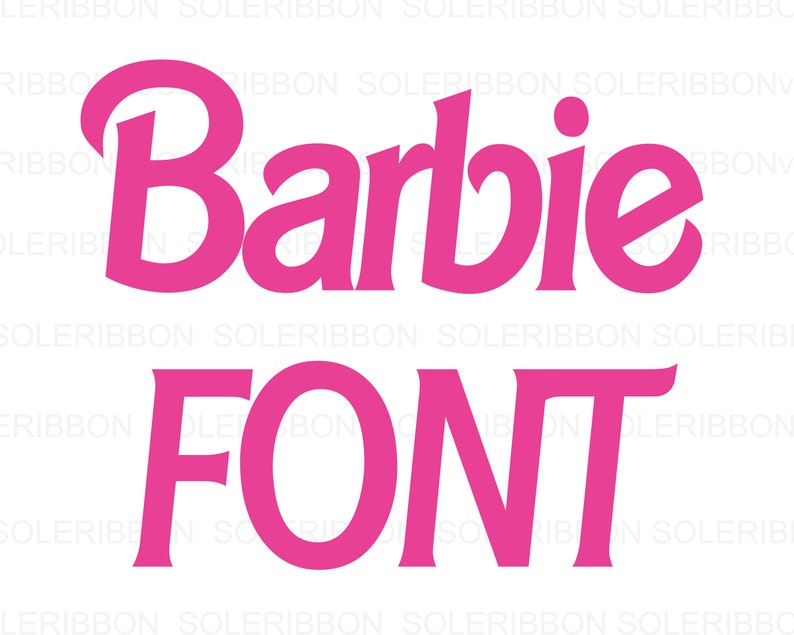 Barbie Alphabet Font Barbie SVG Barbie File Barbie TV Show | Etsy