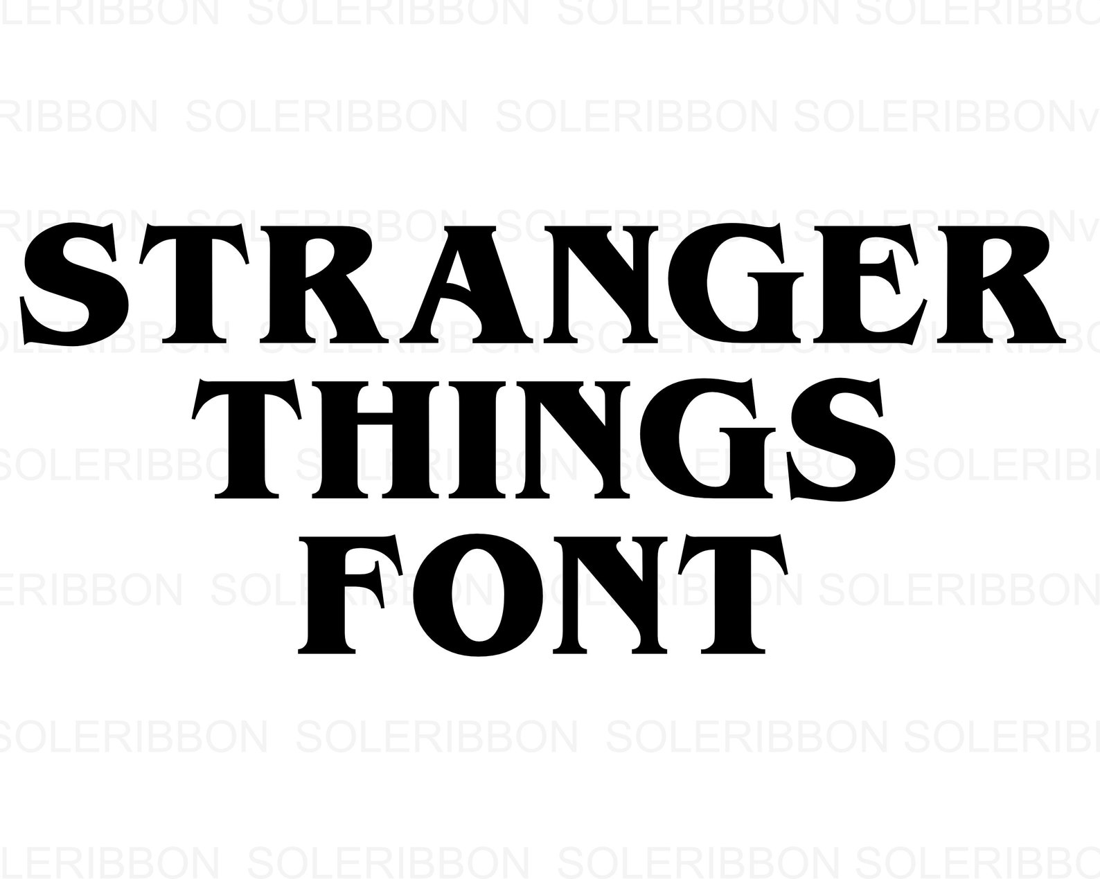 Stranger Things Alphabet Font Stranger Things SVG Stranger Etsy