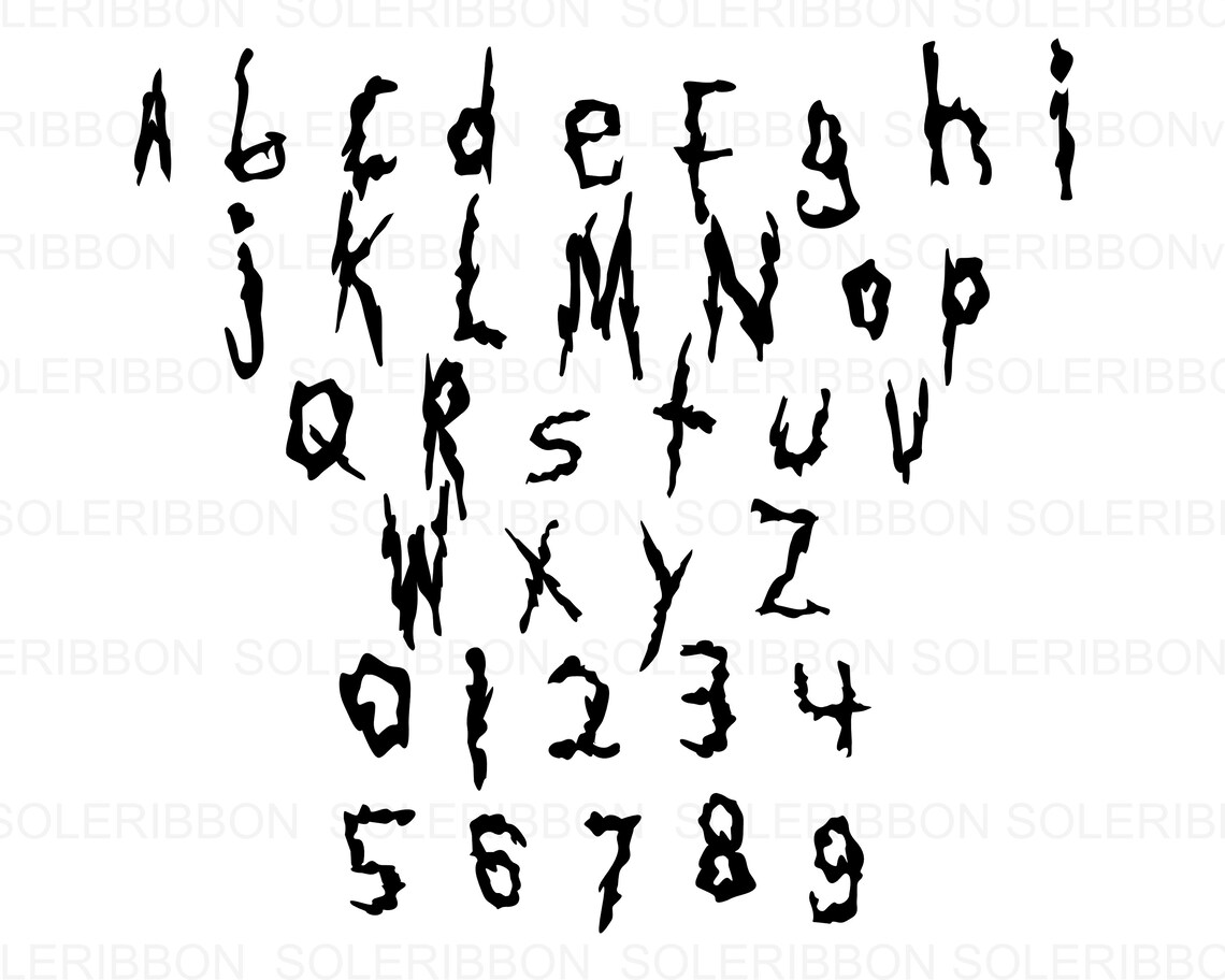 Rick and Morty Alphabet Schriftart Rick und Morty SVG Rick Etsy