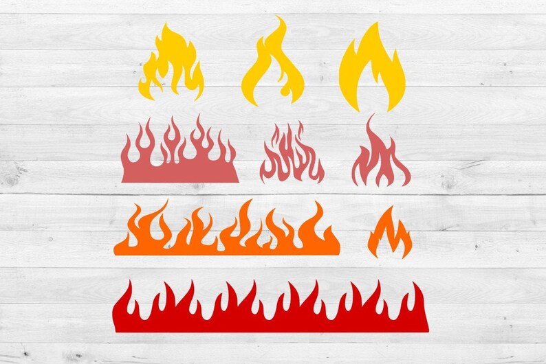 Download Fire Bonfire Flame Flames Svg Eps Dxf Cnc Plasma Laser Svg Cricut Silhouette Cuttable Stencil Vector Clip Art Cut Pattern Vinyl Wall Art Metalworking Craft Supplies Tools