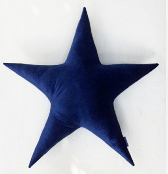 Navy clearance star cushion
