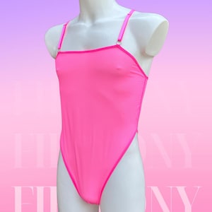 Body rose sous-vêtements en maille - Body sexy pour hommes, maillot transparent de lutte, mankini élégant, justaucorps transparent, maillot une pièce