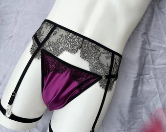 transgender garter belt Garter Belt, Lingerie for Trans People, Large Tail Trans Lingerie, Mtf  Lingerie, Lace Suspender Belt,