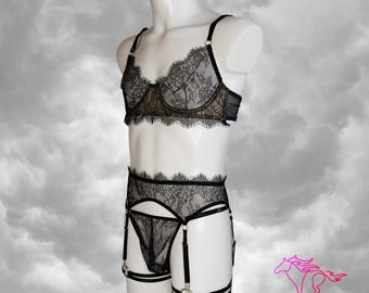 Adult Feminine lingerie for men Male lingerie Men's lingerie Femboy lingerie Male lingerie set LGBTQ+ lingerie Feminine clothing for men