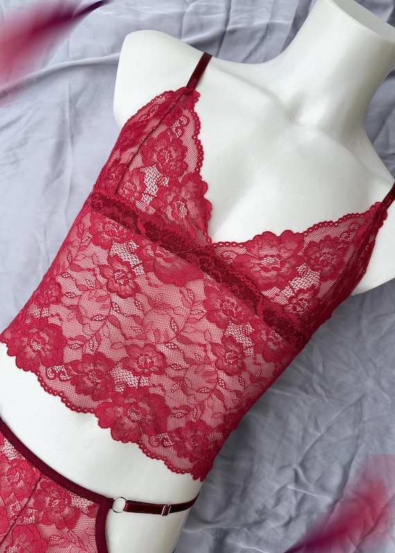 Adult Men's Lingerie Set, Lace Bralette, See-through Panties, Femboy  Lingerie, Gay Boyfriend Gift, Gay Men's Underwear, Gift for Him - Etsy