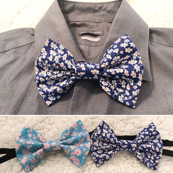 Floral Bow Ties-Men's Accessories-Mens Gift-Father's Day Gift-Men's Formalwear-Stocking Stuffer-Ties-Men's Suits-Weddings-Parties-Birthdays