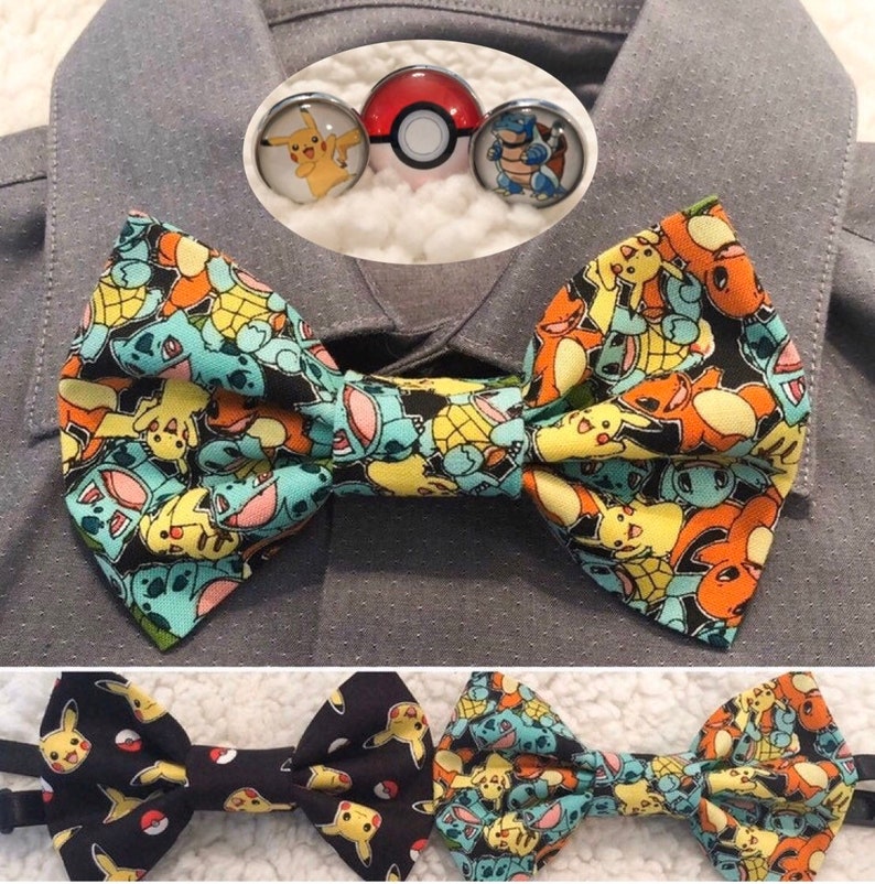 Pokemon Bow Tie and Cuff Linkpokemonvideo Gamesnintendomen's