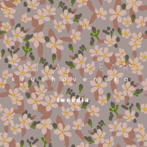 Floral handgefertigte nahtlose Wiederholungsmuster Oberfläche Digitaler Design-Download Nicht exklusiv
