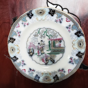 Vintage P Regout T & C Maastricht Chinoiserie Asian Plate the Canton Pattern