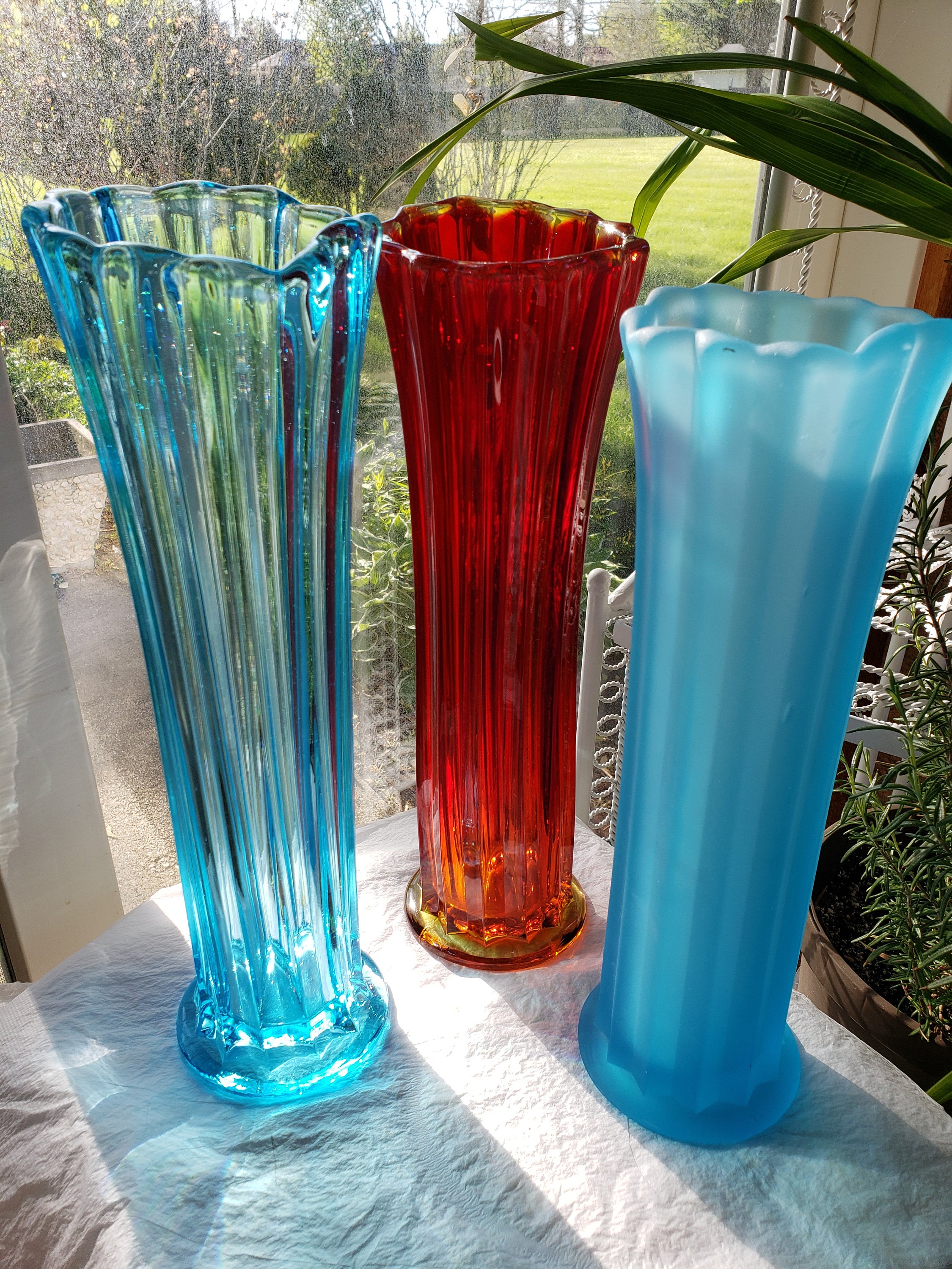 Vase En Verre D'art Extensible