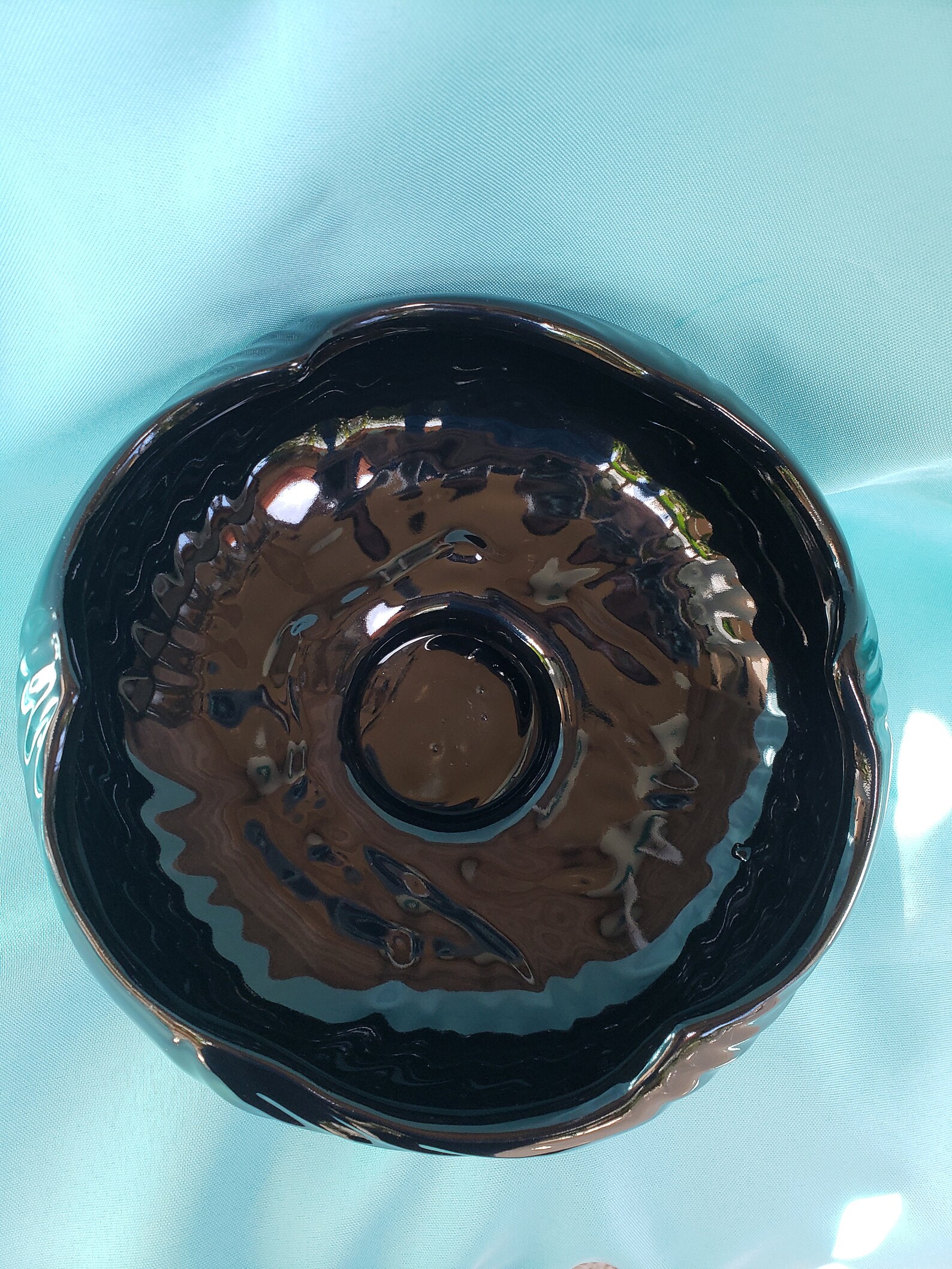 Vintage Black Amethyst Glass Candy Dish or Planter Black Art Etsy
