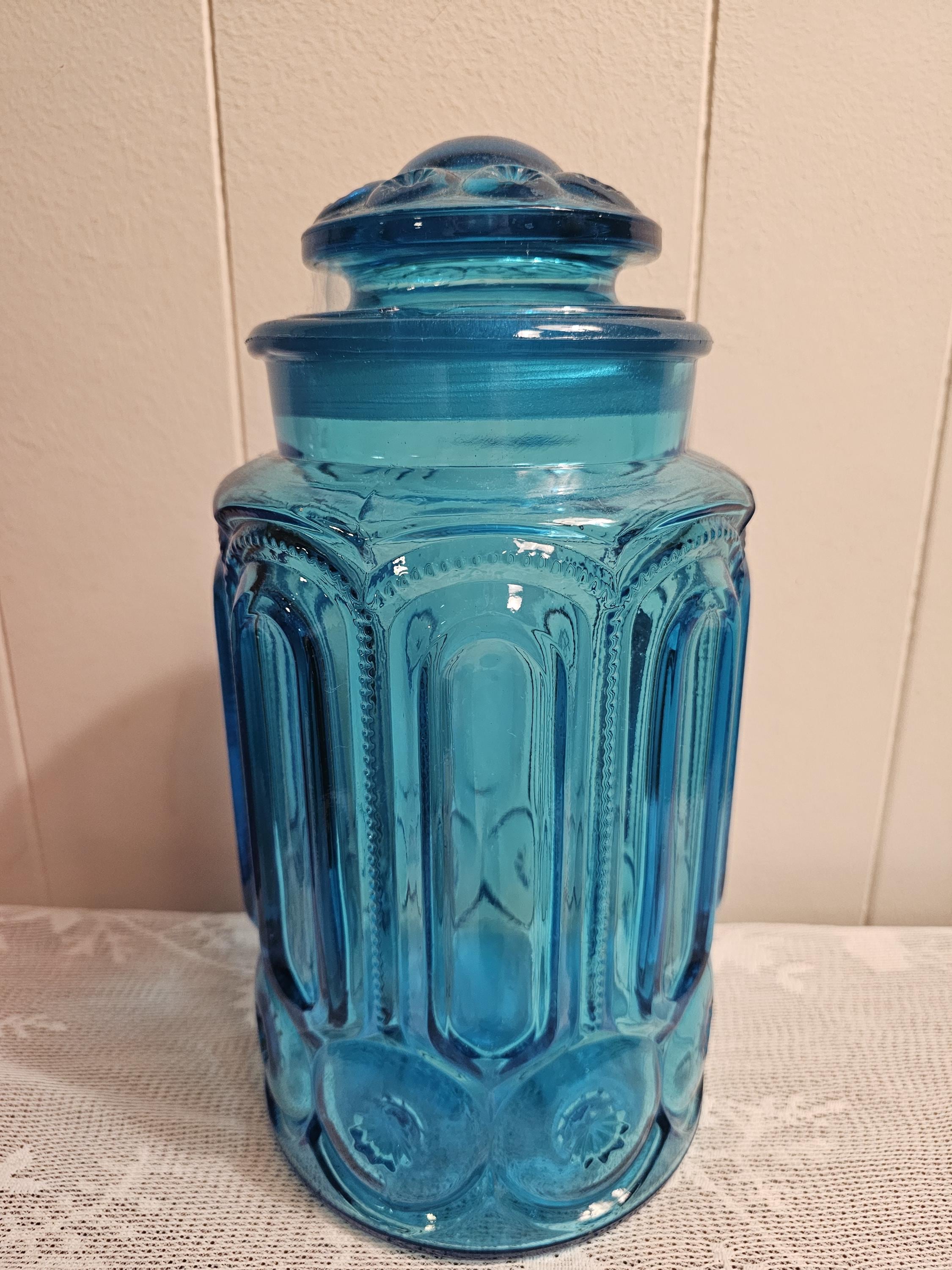 Vintage Blue Moon and Stars Canisters - Etsy