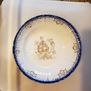 Imperial China Flow Blue Style Serving Bowl 9.5
