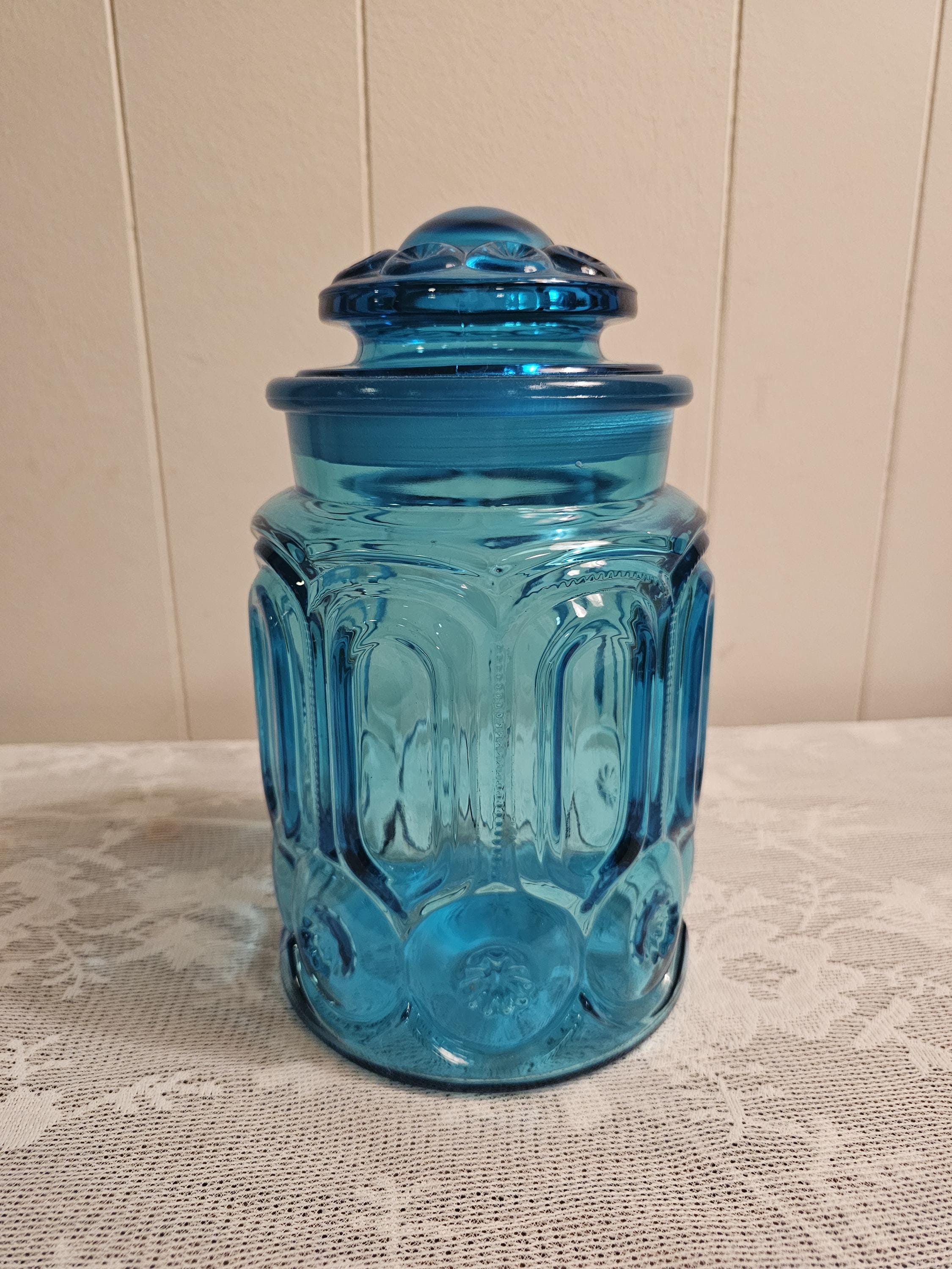 Vintage Blue Moon and Stars Canisters - Etsy