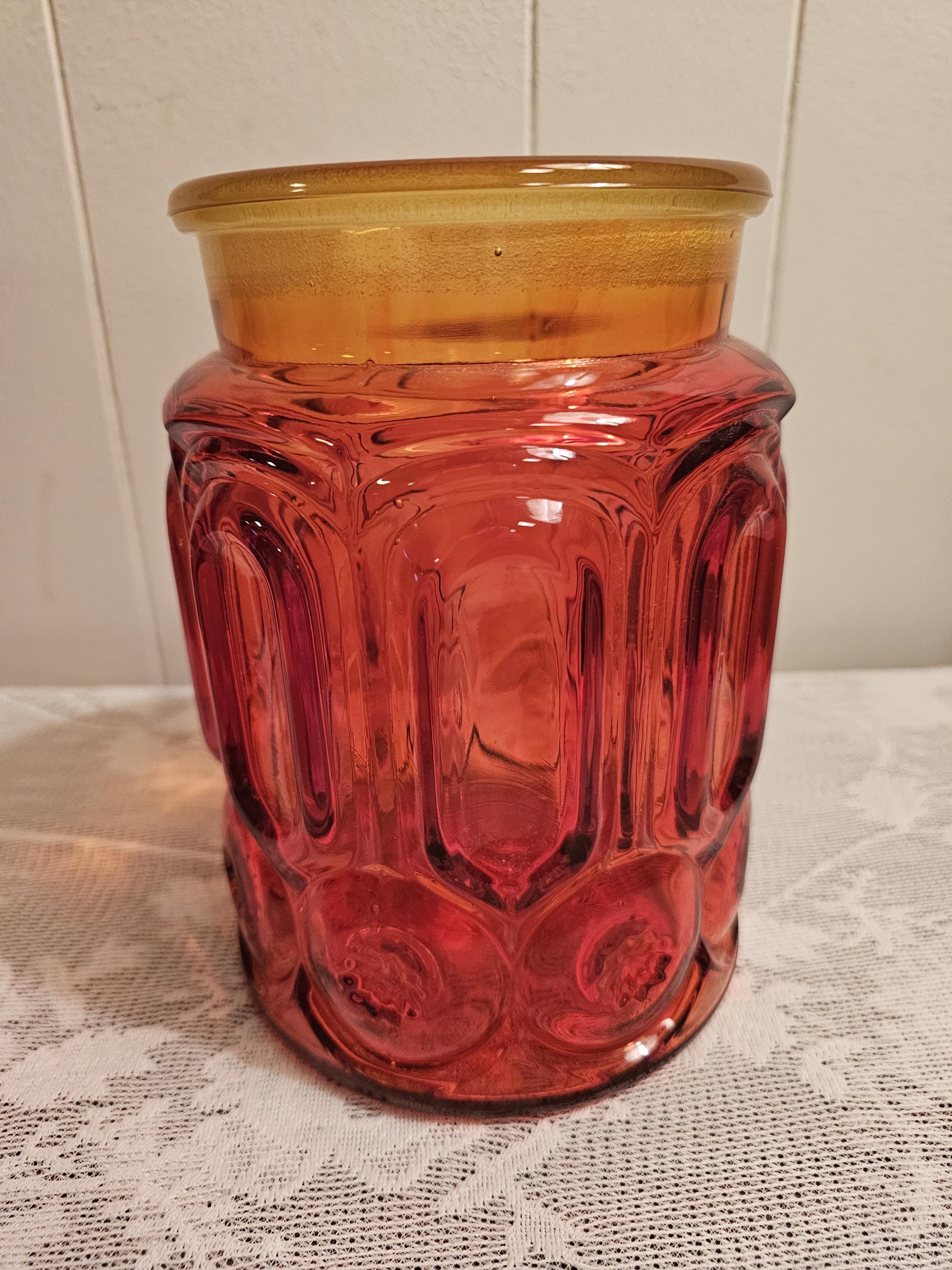 L.e. Smith Moon & Stars Glass Canisters Set Of - Etsy
