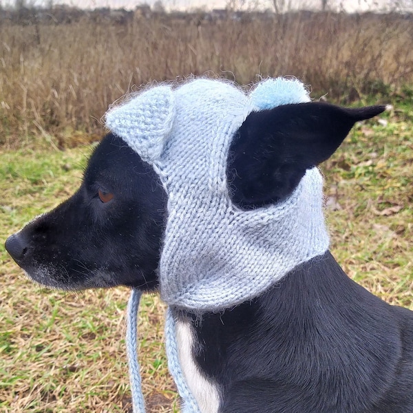 Pdf knitting pattern Dog hats,for dog hat earflap/Small Dog Hat,Knitted Dog Hat,Dog Fashion,Gift dog,Pet Lover Gift,easy knitting pattern