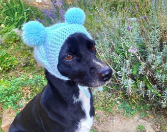 Double Pom Dog Hat Knitting Pattern – Small Dog DIY Gift