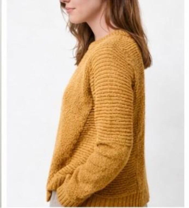 Womens sweater pattern, Easy knit sweater pattern,Beginner knitting sweater, knitting pattern,PDF ladies jumper,Instant download image 3