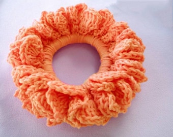 Crochet Scrunchie Pattern, Elastic Hair Tie (PDF Pattern)