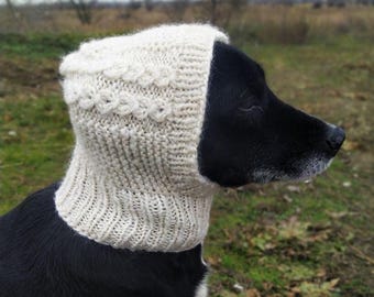 Cable Knit Dog Hat Pattern – DIY Pet Beanie (PDF Pattern)