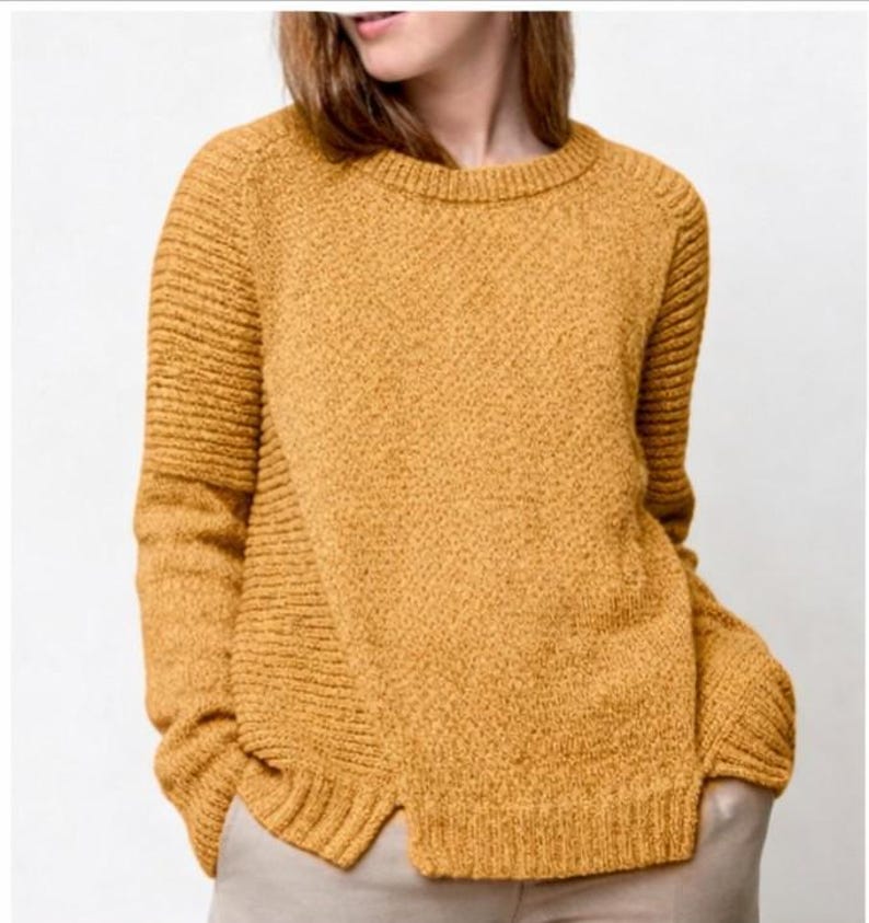 Womens sweater pattern, Easy knit sweater pattern,Beginner knitting sweater, knitting pattern,PDF ladies jumper,Instant download image 6