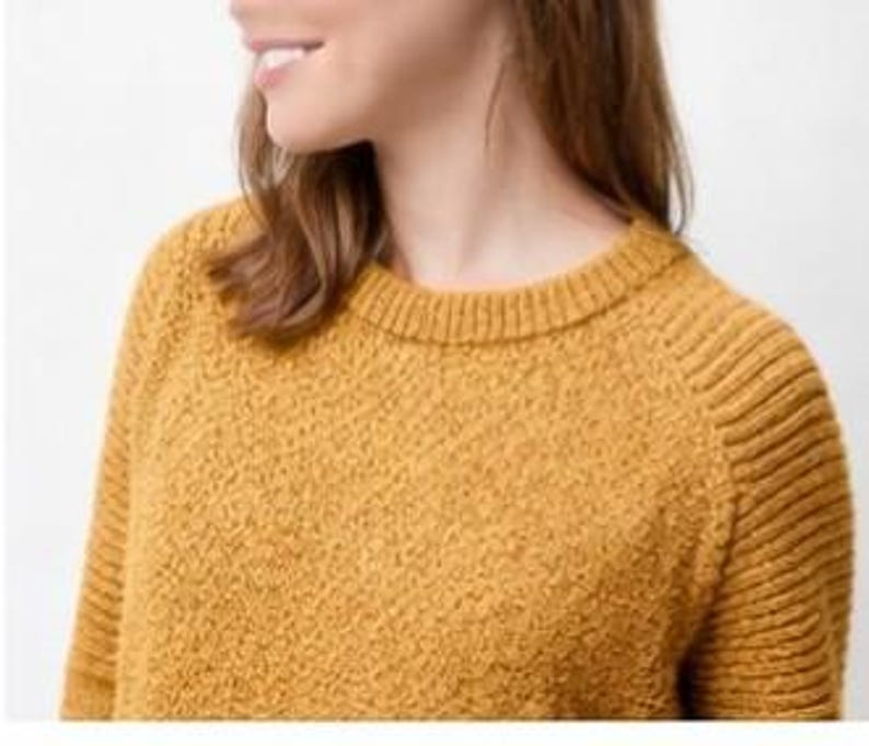 Womens sweater pattern, Easy knit sweater pattern,Beginner knitting sweater, knitting pattern,PDF ladies jumper,Instant download image 2