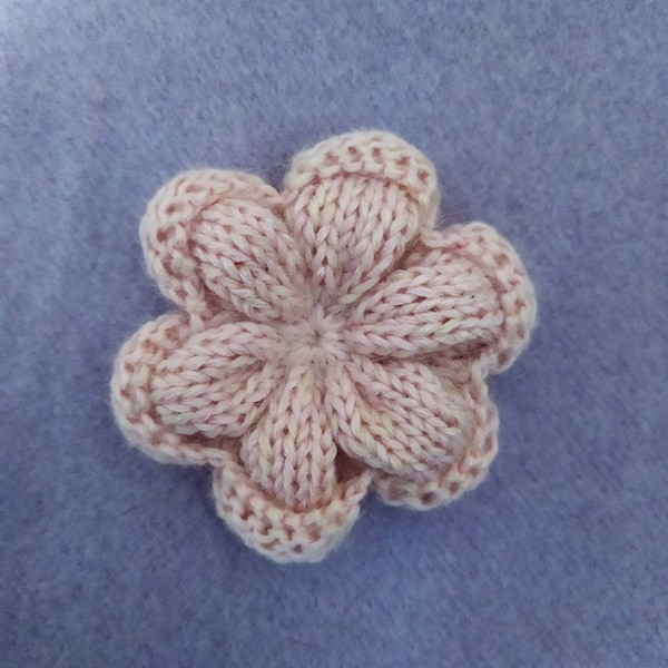 Instant Download PDF Knitting Pattern /flower knitting/ flower for scrunchy/ Hat Decoration, Sweaters/Brooches /Art Decor