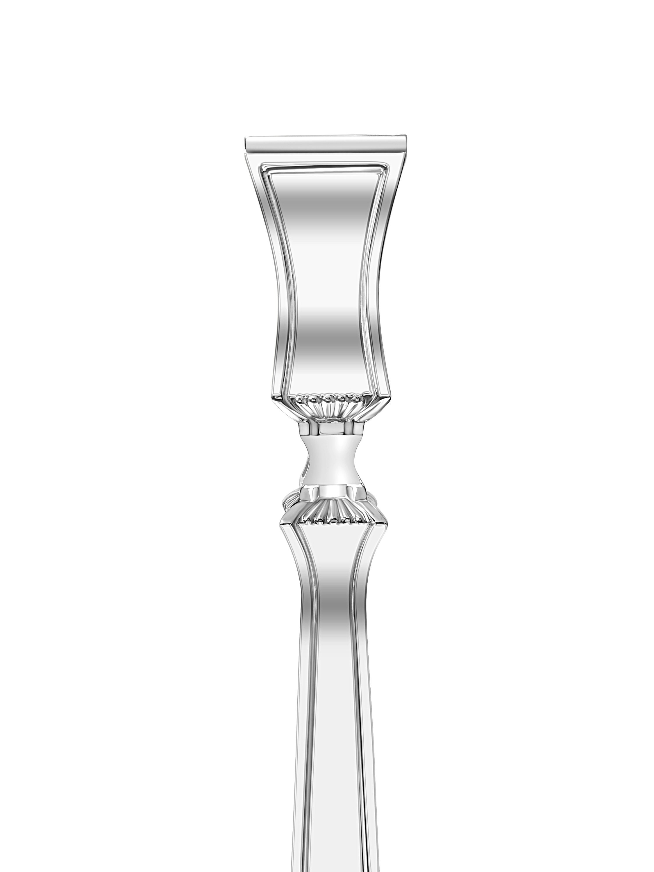 Modern Shabbat Candlesticks Made of 925 Sterling Silver Etsy