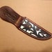 Custom hand tooled leather knife sheath for fixed blade style 5" knife *Customize*  Quick shipping with tracking number
