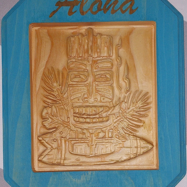 Hawaiian Good Luck Totem Plaque