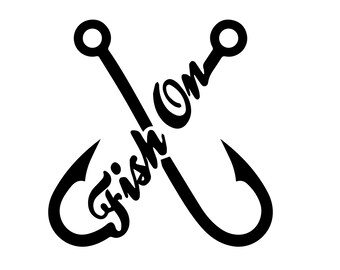 Download Fish On Hook Svg Etsy