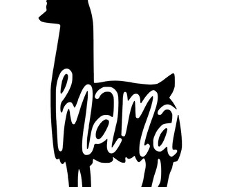 Download Mama Llama Svg Etsy