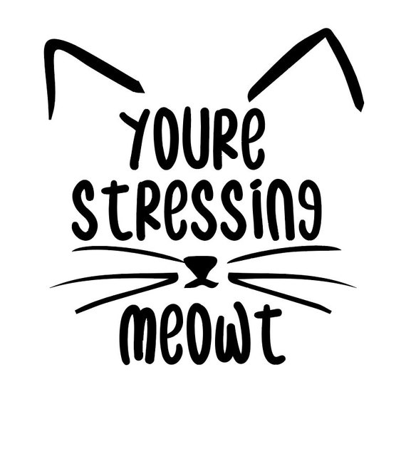 You're Stessing Meowt SVG | Etsy