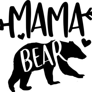 Mama Bear Decal SVG - Etsy