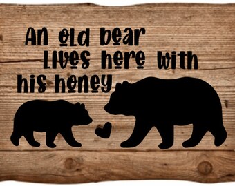 Black Bears An Old Bear Lives Here With His Honey Love Refrigerator Magnet 3.5X 2.5 Black Bears An Old Bear Lives Here With His Honey Love Refrigerator Magnet 3.5X 2.5